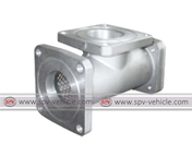 T-strainer for fuel tanker